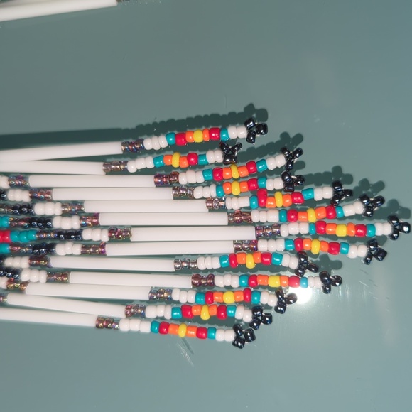 Boho Beaded Colorful Pierced Earrings, Native American Jewelry, Gift For Mom - Picture 7 of 9